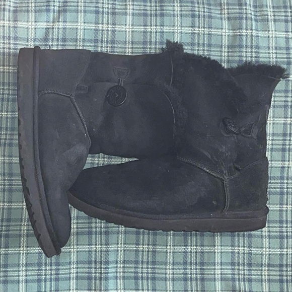 UGG Women's Dark Brown Shearling Boots - Picture 2 of 5
